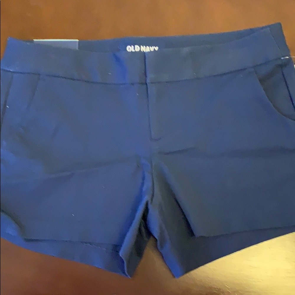 Navy cotton shorts